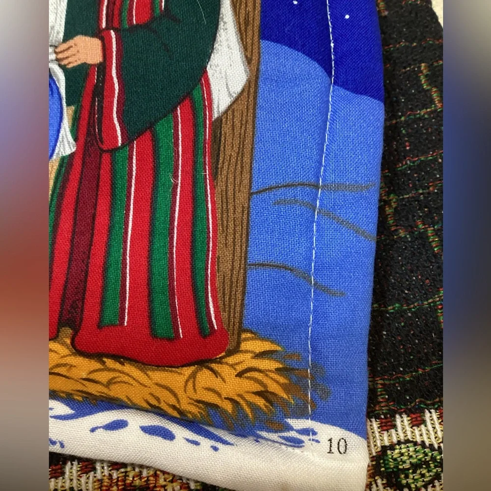 Handmade Cloth Merry Christmas Songbook Great Gift 10 Pages Large Size